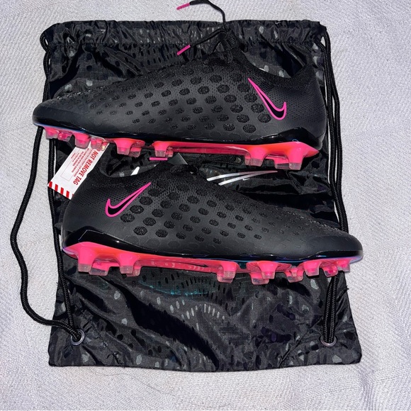 Nike Phantom Ultra Venom 'Black Pink Blast' FG Size 11 Soccer Cleats. - Picture 6 of 11